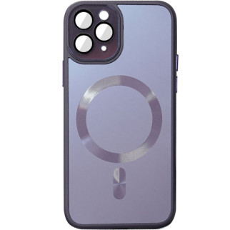 Чохол TPU+Glass Sapphire Midnight with MagSafe для Apple iPhone 11 Pro Max (6.5") Фіолетовий / Deep Purple - Інтернет-магазин спільних покупок ToGether
