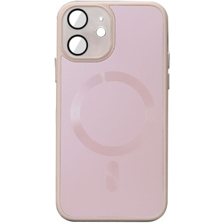 Чохол TPU+Glass Sapphire Midnight with MagSafe для Apple iPhone 12 (6.1") Рожевий / Pink Sand - Інтернет-магазин спільних покупок ToGether