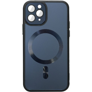 Чохол TPU+Glass Sapphire Midnight with MagSafe для Apple iPhone 12 Pro Max (6.7") Чорний / Black - Інтернет-магазин спільних покупок ToGether