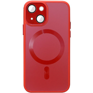 Чохол TPU+Glass Sapphire Midnight with MagSafe для Apple iPhone 13 (6.1") Червоний / Red - Інтернет-магазин спільних покупок ToGether