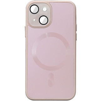 Чохол TPU+Glass Sapphire Midnight with MagSafe для Apple iPhone 13 (6.1") Рожевий / Pink Sand - Інтернет-магазин спільних покупок ToGether