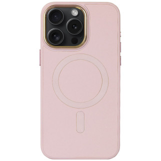 Шкіряний чохол Bonbon Leather Metal Style with MagSafe для Apple iPhone 12 Pro / 12 (6.1") Рожевий / Light pink - Інтернет-магазин спільних покупок ToGether