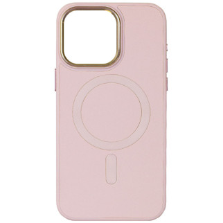 Шкіряний чохол Bonbon Leather Metal Style with MagSafe для Apple iPhone 13 (6.1") Рожевий / Light pink - Інтернет-магазин спільних покупок ToGether