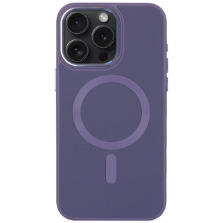 Шкіряний чохол Bonbon Leather Metal Style with MagSafe для Apple iPhone 13 Pro Max (6.7") Сірий / Lavender - Інтернет-магазин спільних покупок ToGether