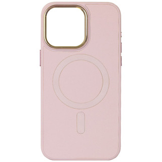 Шкіряний чохол Bonbon Leather Metal Style with MagSafe для Apple iPhone 14 (6.1") Рожевий / Light pink - Інтернет-магазин спільних покупок ToGether