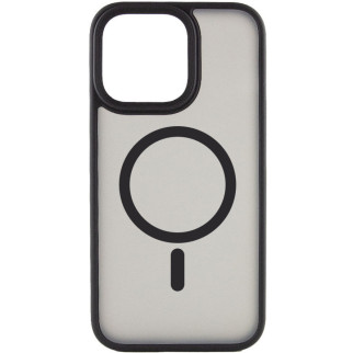 TPU+PC чохол Metal Buttons with MagSafe для Apple iPhone 15 Pro (6.1") Чорний - Інтернет-магазин спільних покупок ToGether