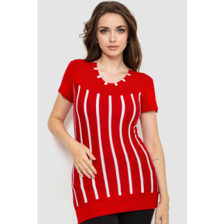 Футболка жіноча, колір червоно-білий, 186R144 - Інтернет-магазин спільних покупок ToGether