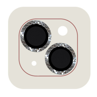Захисне скло Metal Shine на камеру (в упак.) для Apple iPhone 15 (6.1") / 15 Plus (6.7") Срібний / Silver - Інтернет-магазин спільних покупок ToGether