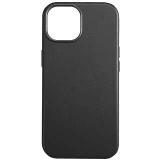 Шкіряний чохол Leather Case (AAA) with MagSafe and Animation для Apple iPhone 15 (6.1") Black - Інтернет-магазин спільних покупок ToGether