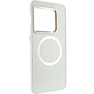 TPU чохол Bonbon Metal Style with MagSafe для OnePlus 10 Pro Білий / White - Інтернет-магазин спільних покупок ToGether