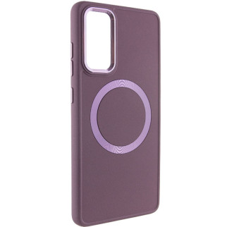 TPU чохол Bonbon Metal Style with MagSafe для Samsung Galaxy S22 Бордовий / Plum - Інтернет-магазин спільних покупок ToGether