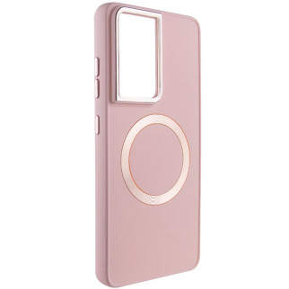 TPU чохол Bonbon Metal Style with MagSafe для Samsung Galaxy S22 Ultra Рожевий / Light Pink - Інтернет-магазин спільних покупок ToGether