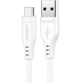 Дата кабель Acefast C3-04 USB-A to USB-C TPE (1.2m) White - Інтернет-магазин спільних покупок ToGether