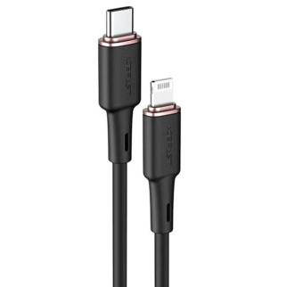Дата кабель Acefast MFI C2-01 USB-C to Lightning zinc alloy silicone (1.2m) Black - Інтернет-магазин спільних покупок ToGether