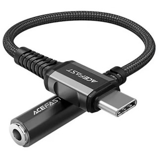 Перехідник Acefast C1-07 USB-C to 3.5mm aluminum alloy Black - Інтернет-магазин спільних покупок ToGether