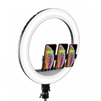 Кільцева світлодіодна LED лампа Arc Ring Remote control 18" + tripod 2.1m Black - Інтернет-магазин спільних покупок ToGether