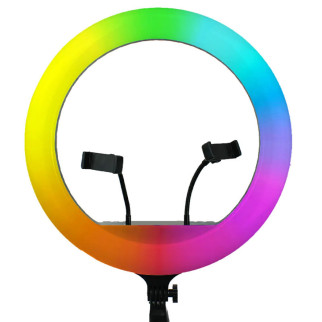 Кільцева світлодіодна LED лампа RGB Arc Ring 10" + tripod 2.1m Black - Інтернет-магазин спільних покупок ToGether