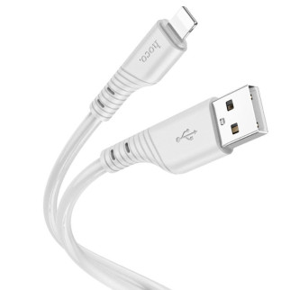 Дата кабель Hoco X97 Crystal color USB to Lightning (1m) Light gray - Інтернет-магазин спільних покупок ToGether