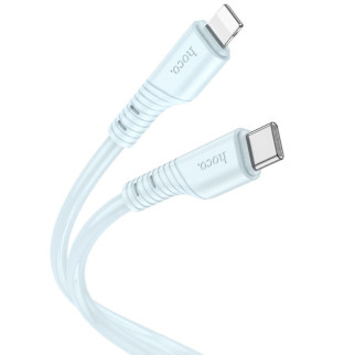 Дата кабель Hoco X97 Crystal color Type-C to Lightning 20W (1m) Light blue - Інтернет-магазин спільних покупок ToGether