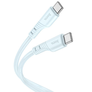 Дата кабель Hoco X97 Crystal color Type-C to Type-C 60W (1m) Light blue - Інтернет-магазин спільних покупок ToGether
