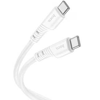 Дата кабель Hoco X97 Crystal color Type-C to Type-C 60W (1m) White - Інтернет-магазин спільних покупок ToGether