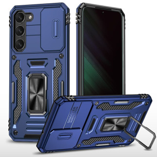 Ударостійкий чохол Camshield Army Ring для Samsung Galaxy S20 FE Синій / Navy - Інтернет-магазин спільних покупок ToGether