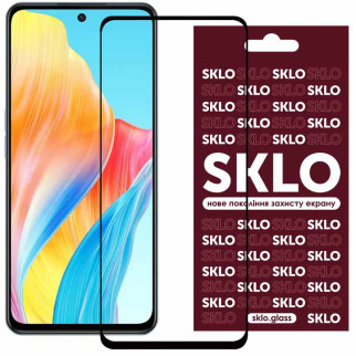 Захисне скло SKLO 3D для Oppo A98 Чорний - Інтернет-магазин спільних покупок ToGether