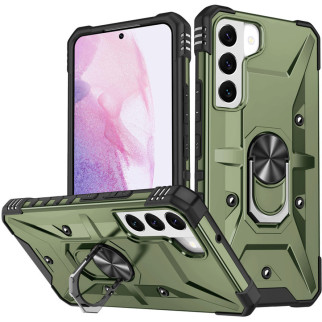 Ударостійкий чохол Pathfinder Ring для Samsung Galaxy S21 FE Зелений / Army Green - Інтернет-магазин спільних покупок ToGether