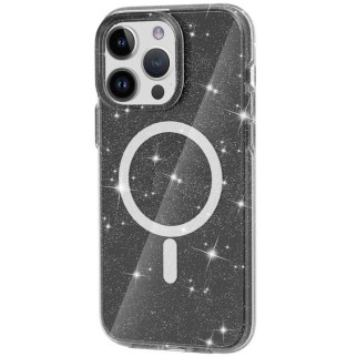Чохол TPU Galaxy Sparkle (MagFit) для Apple iPhone 12 Pro Max (6.7") Black+Glitter - Інтернет-магазин спільних покупок ToGether