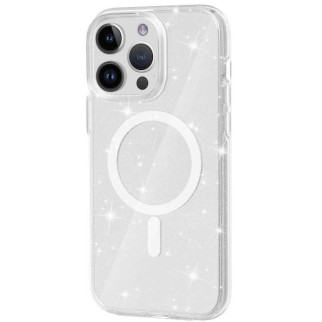 Чохол TPU Galaxy Sparkle (MagFit) для Apple iPhone 13 Pro Max (6.7") Clear+Glitter - Інтернет-магазин спільних покупок ToGether