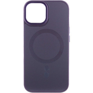 Чохол TPU+Glass Sapphire Midnight Open Camera with MagSafe для Apple iPhone 15 (6.1") Фіолетовий / Deep Purple - Інтернет-магазин спільних покупок ToGether