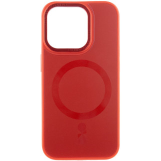 Чохол TPU+Glass Sapphire Midnight Open Camera with MagSafe для Apple iPhone 15 Pro (6.1") Червоний / Red - Інтернет-магазин спільних покупок ToGether