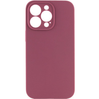 Чохол Silicone Case Full Camera Protective (AA) для Apple iPhone 15 Pro (6.1") Бордовий / Plum - Інтернет-магазин спільних покупок ToGether