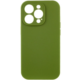 Чохол Silicone Case Full Camera Protective (AA) для Apple iPhone 15 Pro (6.1") Зелений / Dark Olive - Інтернет-магазин спільних покупок ToGether
