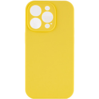 Чохол Silicone Case Full Camera Protective (AA) для Apple iPhone 15 Pro Max (6.7") Жовтий / Yellow - Інтернет-магазин спільних покупок ToGether