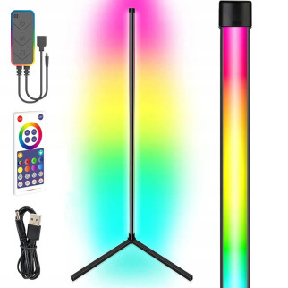 Підлогова кутова LED лампа RGB Magic 1 Bluetooth USB with app Black - Інтернет-магазин спільних покупок ToGether
