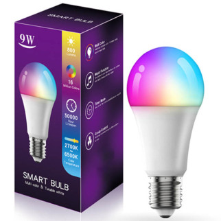Світлодіодна RGB лампочка Smart bulb light 1 with Bluetooth E27 with app White - Інтернет-магазин спільних покупок ToGether