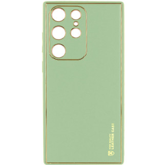 Шкіряний чохол Xshield для Samsung Galaxy S21 Ultra Зелений / Pistachio - Інтернет-магазин спільних покупок ToGether