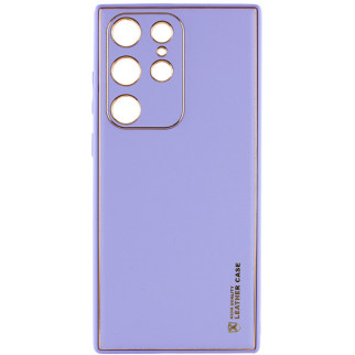Шкіряний чохол Xshield для Samsung Galaxy S21 Ultra Бузковий / Dasheen - Інтернет-магазин спільних покупок ToGether