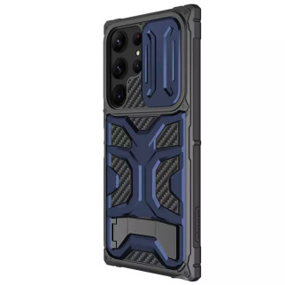 TPU+PC чохол Nillkin CamShield Adventurer Pro (шторка на камеру) для Samsung Galaxy S23 Ultra Interstellar Blue - Інтернет-магазин спільних покупок ToGether