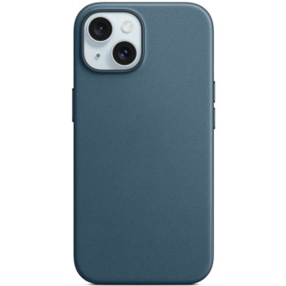 Чохол FineWoven (AAA) with MagSafe для Apple iPhone 15 (6.1") Pacific Blue - Інтернет-магазин спільних покупок ToGether