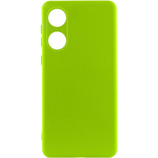 Чохол Silicone Cover Lakshmi Full Camera (A) для Oppo A58 4G Салатовий / Neon Green - Інтернет-магазин спільних покупок ToGether