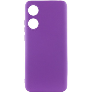 Чохол Silicone Cover Lakshmi Full Camera (A) для Oppo A58 4G Фіолетовий / Purple - Інтернет-магазин спільних покупок ToGether