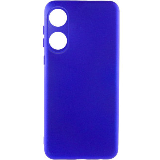 Чохол Silicone Cover Lakshmi Full Camera (A) для Oppo A58 4G Синій / Iris - Інтернет-магазин спільних покупок ToGether