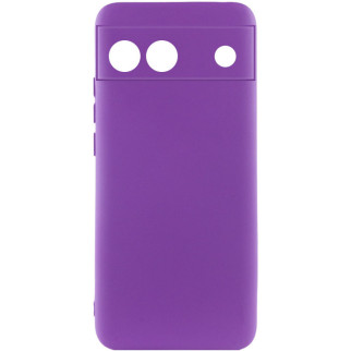 Чохол Silicone Cover Lakshmi Full Camera (A) для Google Pixel 6a Фіолетовий / Purple - Інтернет-магазин спільних покупок ToGether