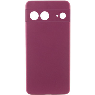 Чохол Silicone Cover Lakshmi Full Camera (AAA) для Google Pixel 7 Бордовий / Plum - Інтернет-магазин спільних покупок ToGether