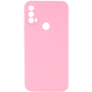 Чохол Silicone Cover Lakshmi Full Camera (AAA) для Motorola Moto E40 Рожевий / Light pink - Інтернет-магазин спільних покупок ToGether