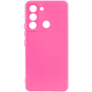 Чохол Silicone Cover Lakshmi Full Camera (AAA) для TECNO Spark 8C Рожевий / Barbie pink - Інтернет-магазин спільних покупок ToGether