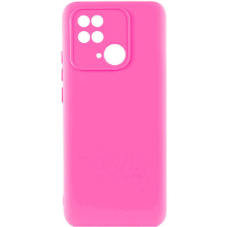 Чохол Silicone Cover Lakshmi Full Camera (AAA) для Xiaomi Redmi 10C Рожевий / Barbie pink - Інтернет-магазин спільних покупок ToGether