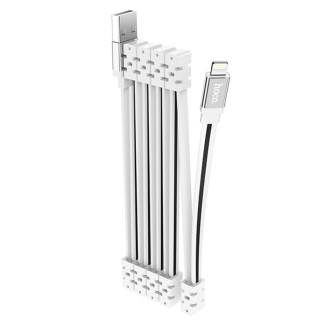 Дата кабель Hoco U103 Magnetic Absorption USB to Lightning (1m) White - Інтернет-магазин спільних покупок ToGether